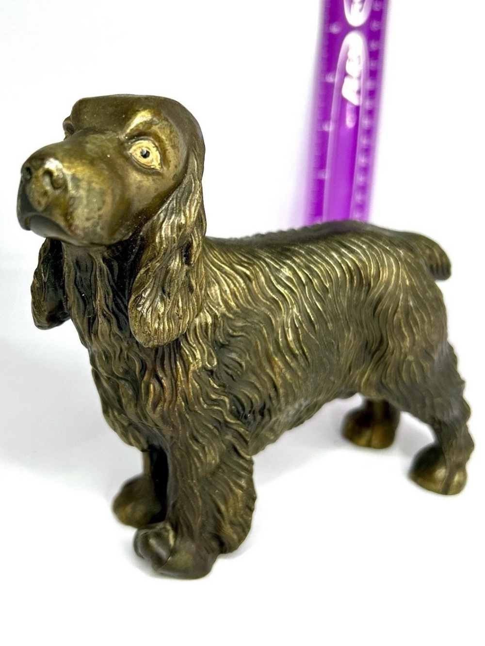 🐾 Vintage K&O Co. Kronheim & Oldenbusch Cast Metal Cocker Spaniel Figurine 🐾